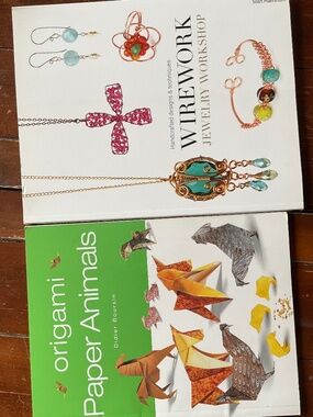 Craft books, 2, Origami and Jewelry Wirework